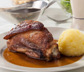 bavarian roasted pork with dumpling